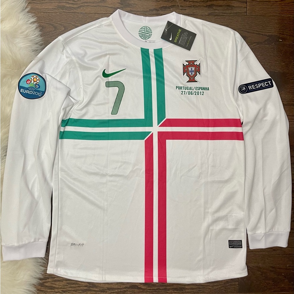 Portugal Ronaldo Retro 2012 Euro Soccer away Jersey - Size XL Men Vintage
